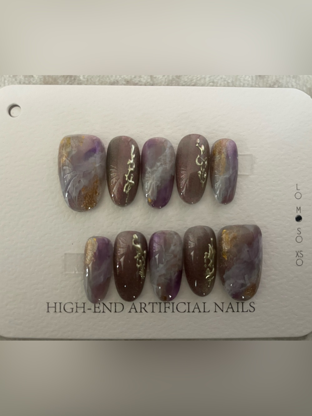 5 for $20! High Quality Press-On Nails in size medium